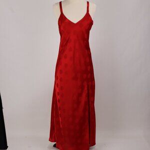 🌺 Vintage Cacique Hearts Long Nightgown Negligee Lingerie Sexy Valentine's Day